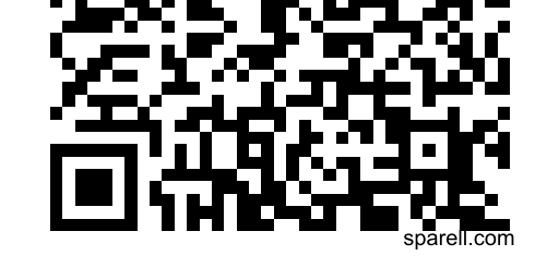 QR code with Sparell watermark highlighting starter plan branding
